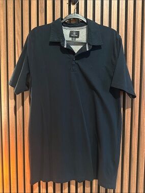 Volcom Men’s Black Polo Shirt with Subtle Logo